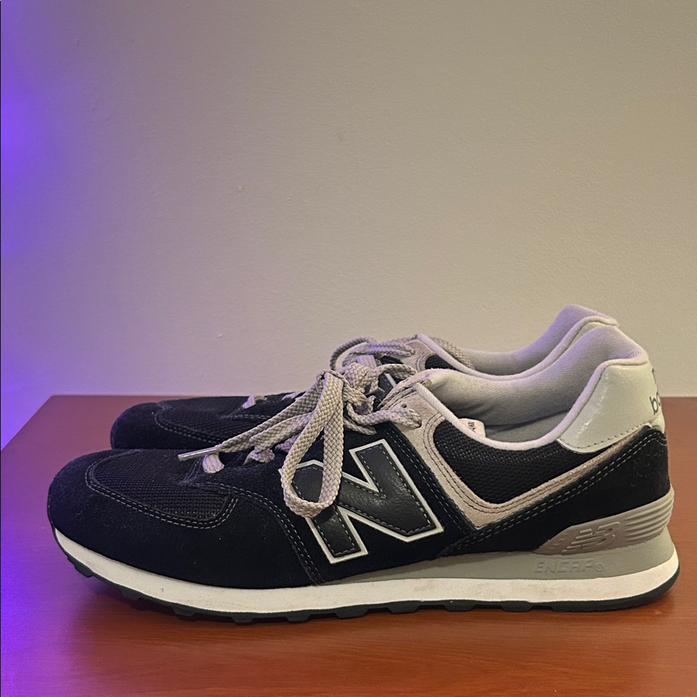 New Balance Black and White Athletic Shoes